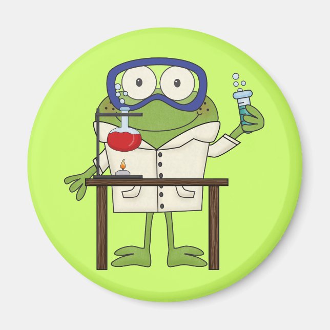 Frog in the Science Lab Magnet (Front)