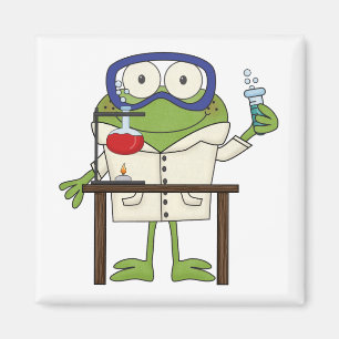 Frog in the Science Lab Magnet