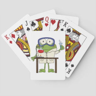 Frog in the Science Lab Playing Cards