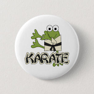 Frog Karate Tshirts and Gifts 6 Cm Round Badge