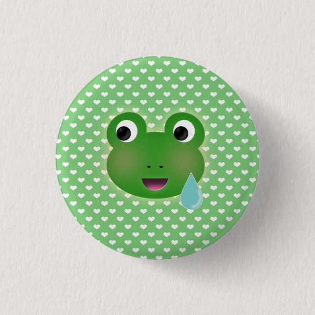 Frog Kawaii 3 Cm Round Badge (Front)