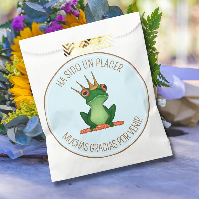Frog King Favour Bag With Custom Text (Creator Uploaded)