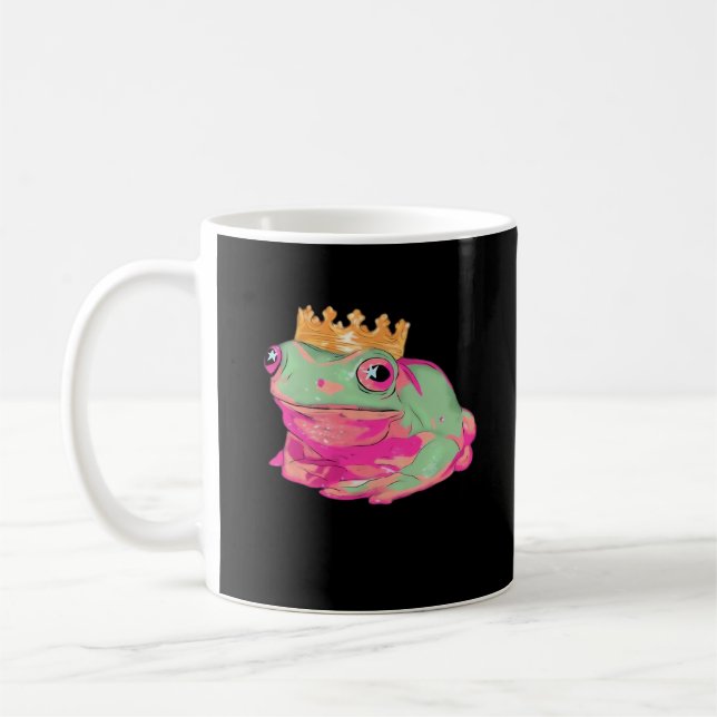 Frog King - Funky Meme Classic Coffee Mug (Left)