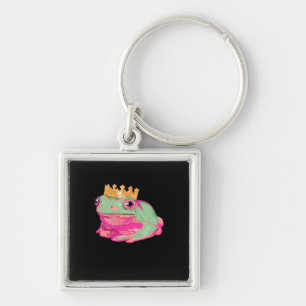 Frog King - Funky Meme Classic Key Ring