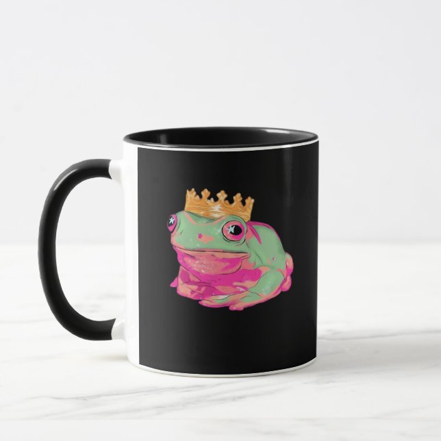 Frog King - Funky Meme Classic Mug (Left)