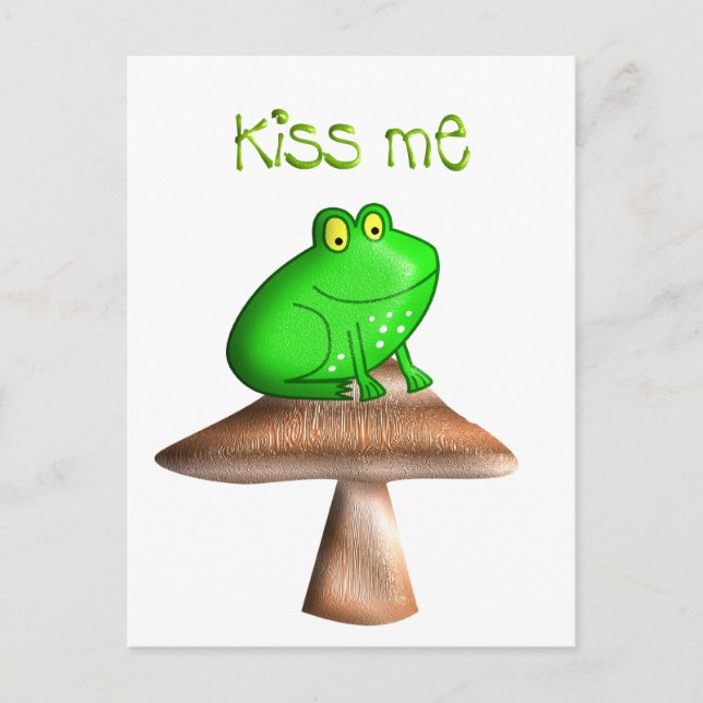 Frog Kiss Postcard (Front)