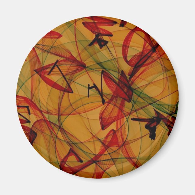 Frog Legs - Abstract Art Magnet (Front)
