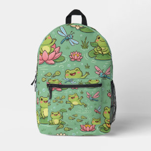 Frog Lily Pad Backpack – Cute Pattern Backpack