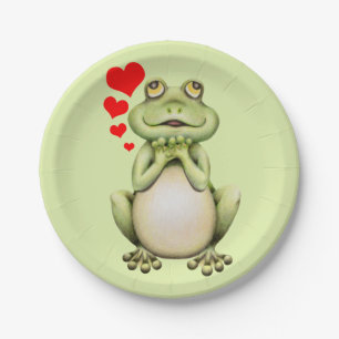 Frog Love Drawing Paper Plate
