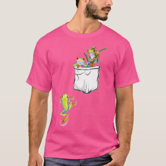 Frog Lover Cute Frog Pocke For Frog T-Shirt