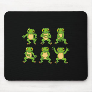 Frog Lover Kids Cute Dancing Frogs Mouse Mat