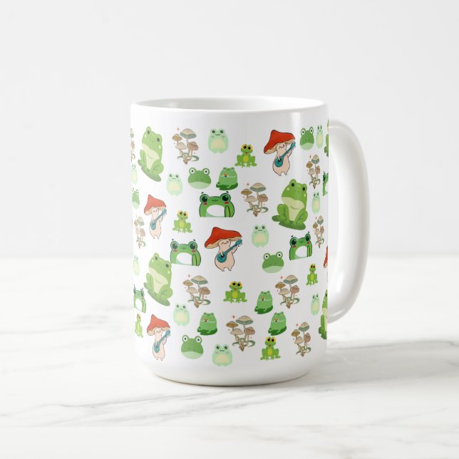 Frog lover mug gift, Frog Mug, Frog Gifts, 11oz. (Front Right)