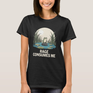 Frog Lover Rage Consumes Me Funny Frog Gift Design T-Shirt