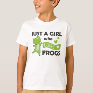 Frog Lovers Sweet Animals For Girls Pink T-Shirt