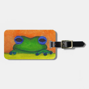 frog luggage tag