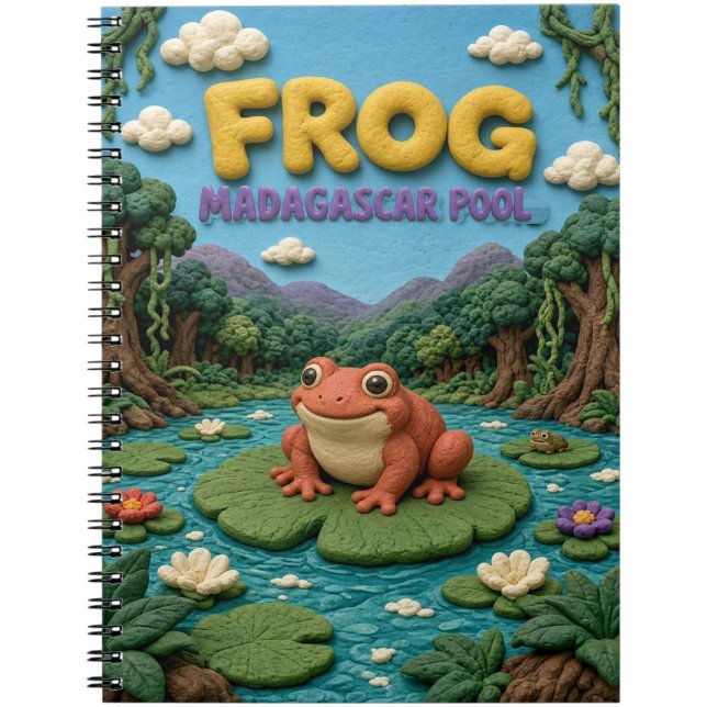 Frog Madagascar Pool Modern KlayKoo Notebook (Creator Uploaded)
