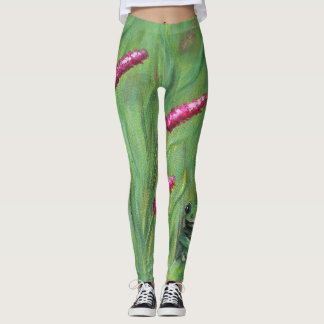 Frog Magic Humour Watercolor Froggy Leggings