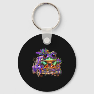 Frog Mardi Gras Truck Nola Cute Kids Boys Girls Wo Key Ring