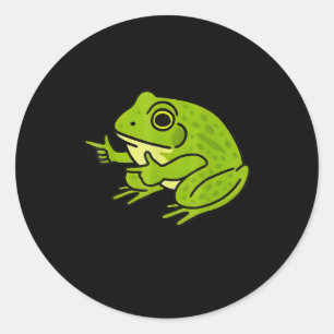 Frog Me No Problemo Narrator But It Was All Proble Classic Round Sticker
