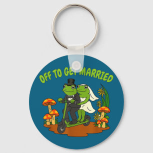 Frog meme wedding bachelorette party off to get key ring