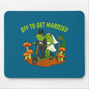 Frog meme wedding bachelorette party off to get mouse mat