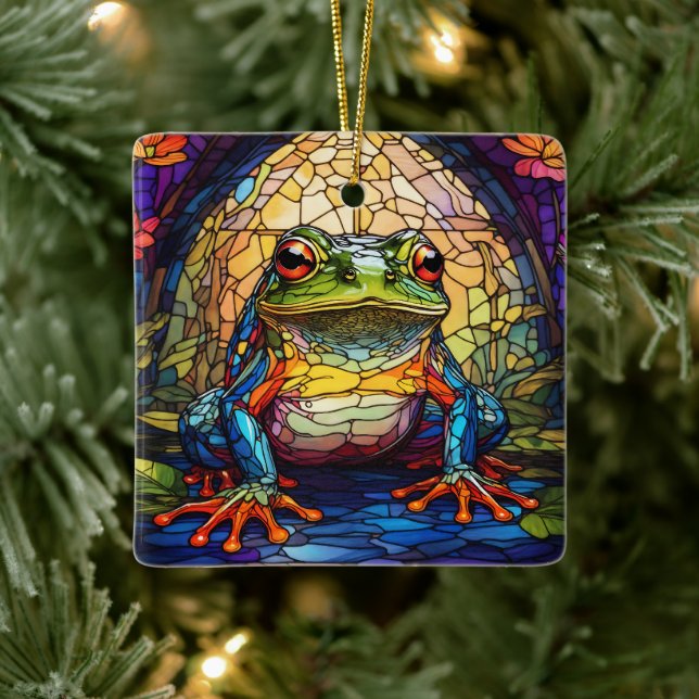 Frog Merchandise Gifts Ceramic Ornament (Tree)