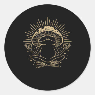 Frog & Minimalism Cottage Aesthetic Goblincore Classic Round Sticker