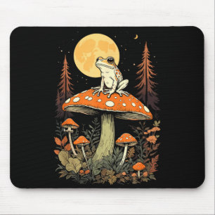 Frog Moon Mushroom Forest Nature Aesthetic Cottage Mouse Mat