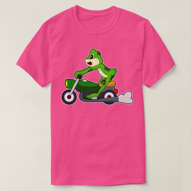 Frog Motorcycle T-Shirt (Design Front)