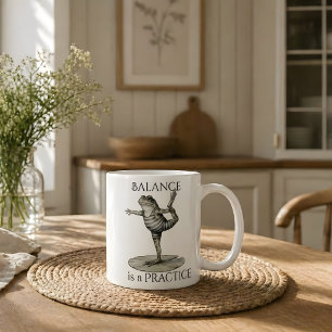 Frog Mug - Balance Is A Practice