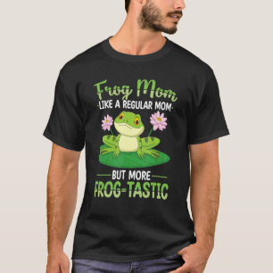 Frog Mum Hunting Design Toad Gigger Frog Catcher F T-Shirt