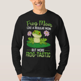 Frog Mum Hunting Design Toad Gigger Frog Catcher F T-Shirt
