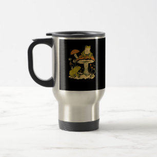 Frog Mushroom Cottagecore Aesthetic Goblincore Cut Travel Mug