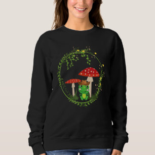 Frog Mushroom Forestcore Cottage 2 Sweatshirt