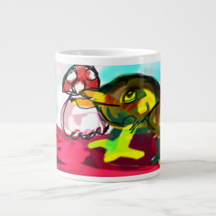 Frog  Mushroom fun  Large Coffee Mug