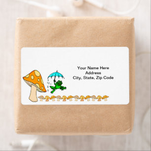 Frog Mushroom Labels