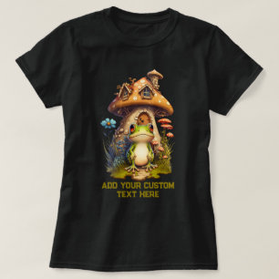 Frog Mushroom Wildfower forest Toad, Frog Lover T-Shirt