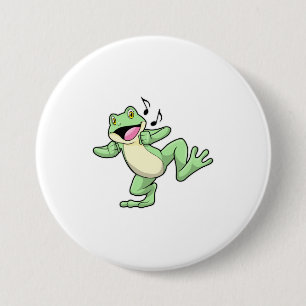 Frog Music Dance 7.5 Cm Round Badge