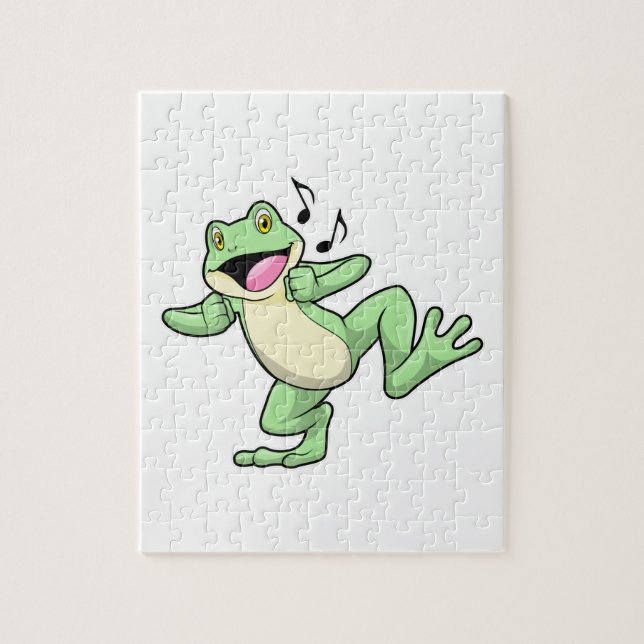 Frog Music Dance Jigsaw Puzzle (Vertical)