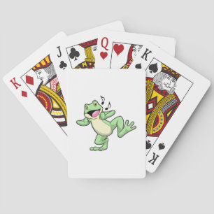 Frog Music Dance Playing Cards