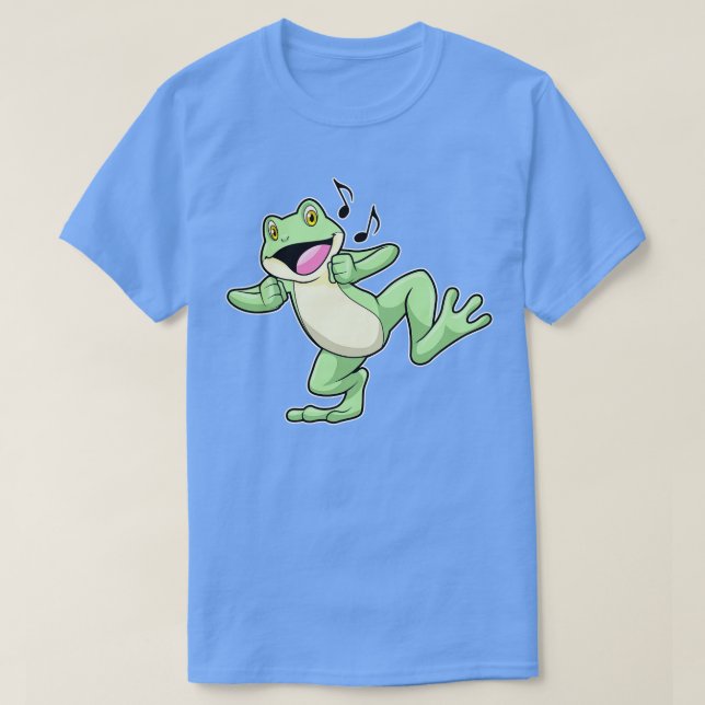 Frog Music Dance T-Shirt (Design Front)