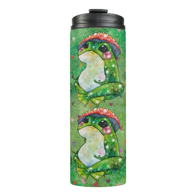 Frog named Clover Thermal Tumbler (Front)