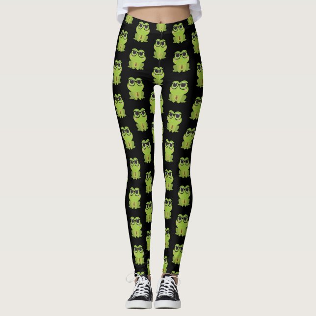 Frog Nerd Leggings (Front)
