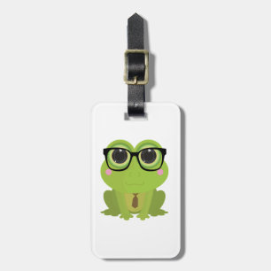Frog Nerd Luggage Tag