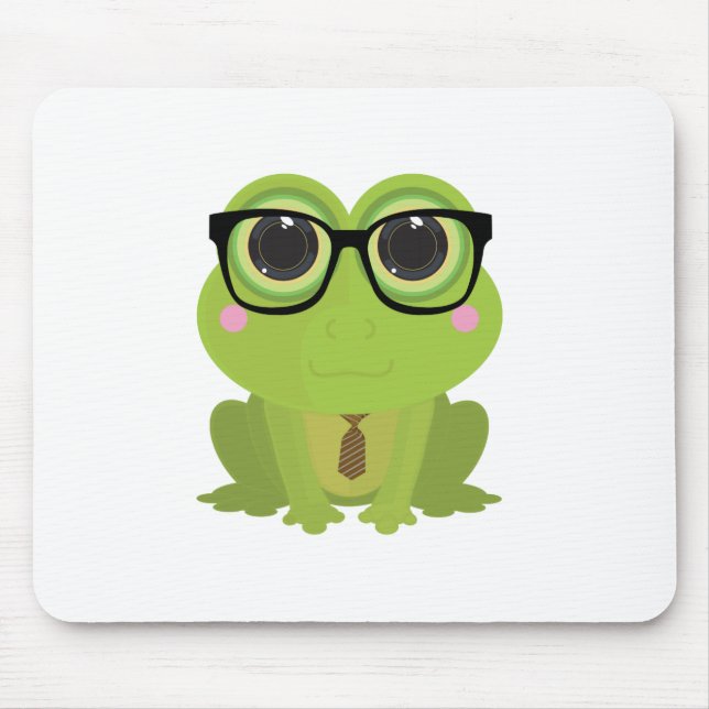 Frog Nerd Mouse Mat (Front)