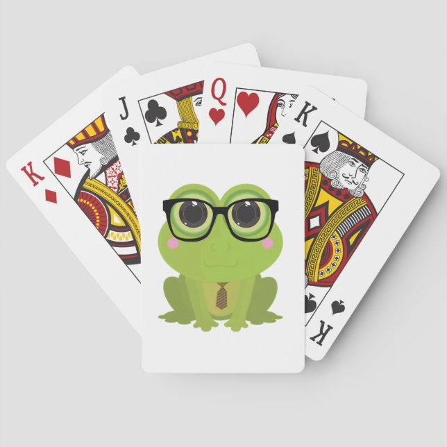 Frog Nerd Playing Cards (Back)