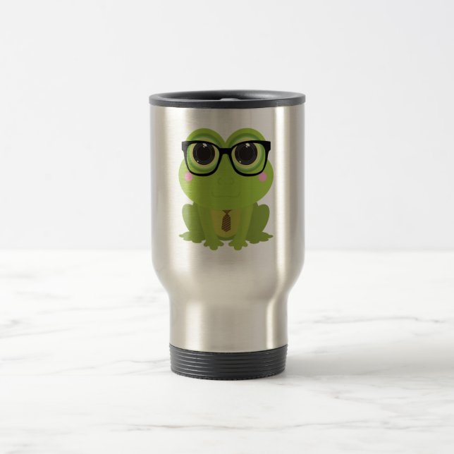 Frog Nerd Travel Mug (Center)