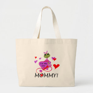Frog New Mummy T-shirts and Gifts Large Tote Bag