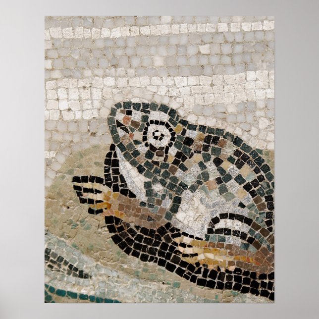 Frog, Nile mosaic, from the House of the Faun Poster (Front)