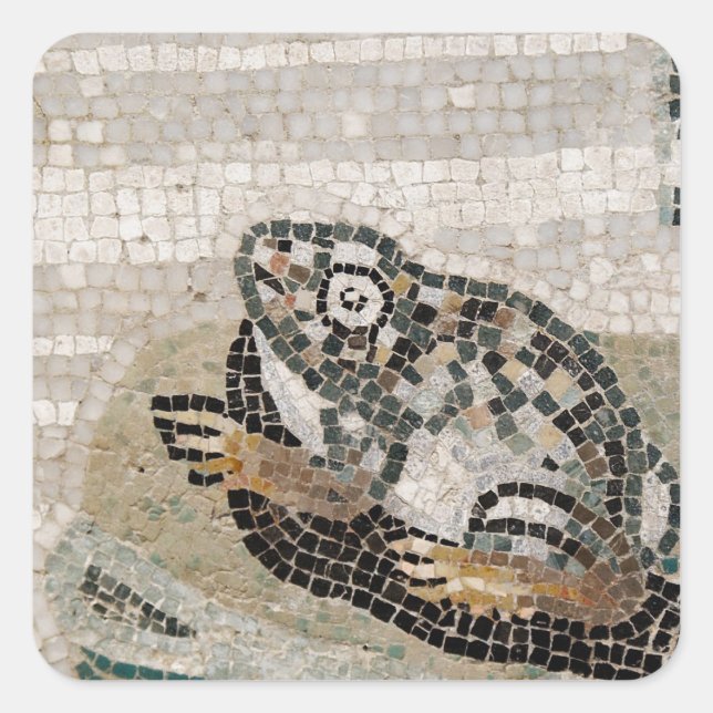 Frog, Nile mosaic, from the House of the Faun Square Sticker (Front)